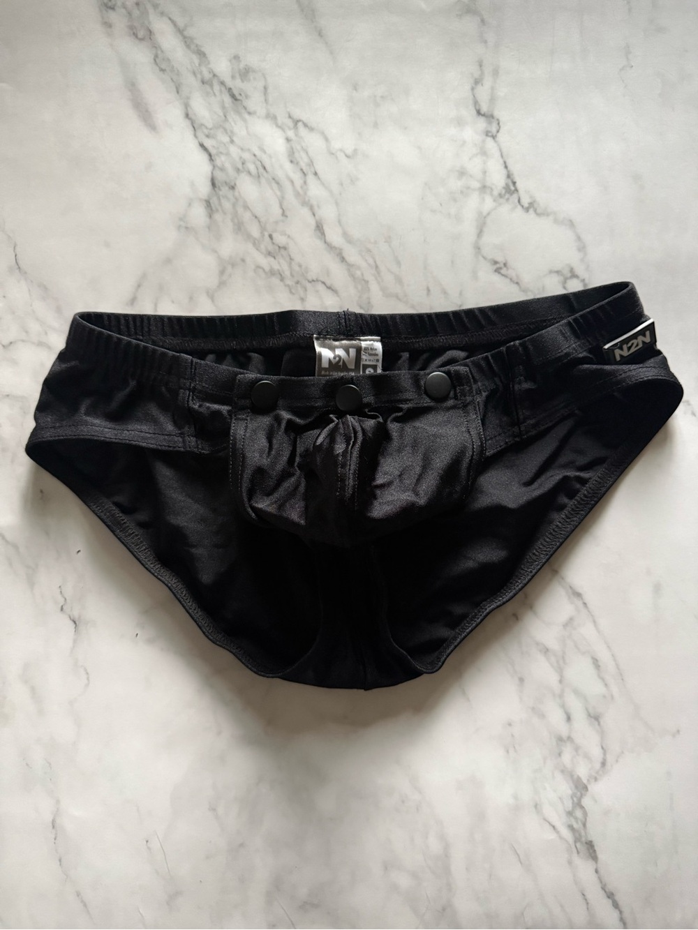 Rare N2N Bodywear "Titan" Snap-Front Swim/Underwear Brief – Brand New with Tags